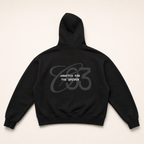 Club 93 black hoodie back view